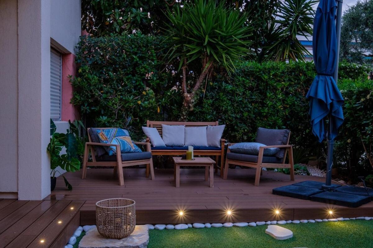 Le Riviera ~ Jardin ~ Parking ~ Climatisation Apartment Cagnes-sur-Mer Bagian luar foto